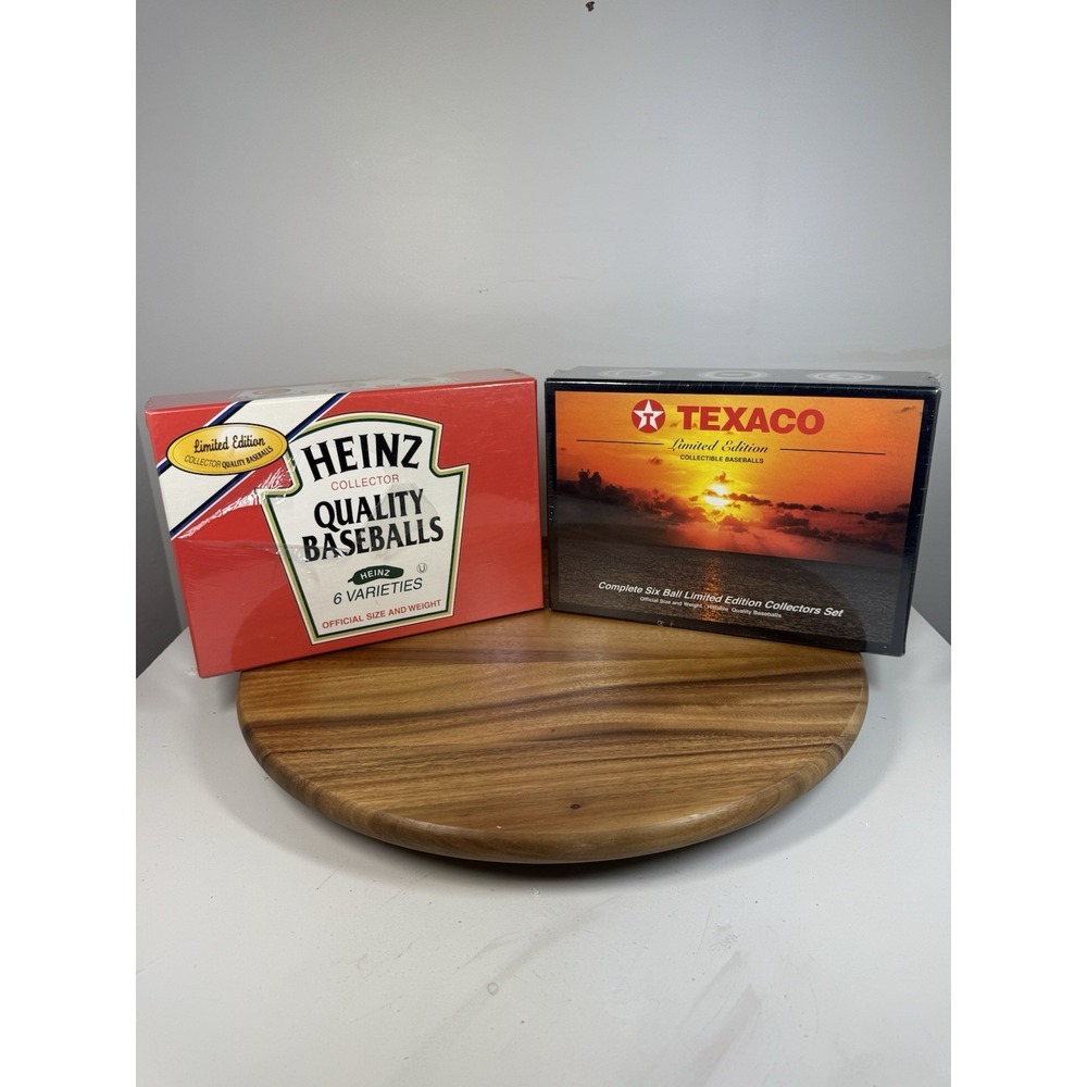 New! Heinz & Texaco Limited Edition Collectors‎ Set of 6 Logo Quality Baseballs